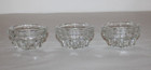 Vintage Candle-lite Indiana Glass  1612 Candle Holder Star Facetted  Set Of 3