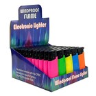 50 Pack Refillable Classic Cigarette Torch Lighters Solid Neon Color