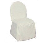 50 Ivory Polyester Banquet Chair Covers Wedding Ceremony Party Decorations