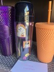 Starbucks Thailand Halloween 3 Cup Bundle W  Htf Glow In The Dark Black Tumbler