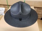 New Stratton Black Campaign Straw Police Sheriff Trooper Dbl Brim Hat Asst Sizes
