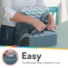 Easy Go Safety Lightweight High Chair Booster Seat  Great For Travel  Blue