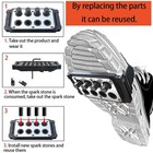Upgrade 1 2pcs Reusable Motorcycle Sparks Shoe Covers   Bicycle Sparks   Skat   
