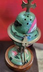 Brass Wood Orthodox Incense Burner   or Cencer Green Enamel  painted Flowers