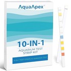 10-in-1 Aquarium Test Kit 100 Strips Freshwater Saltwater Ammonia Ph Nitrate