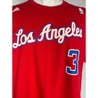 Chris Paul  3 Los Angeles Clippers Nba Adidas Red Jersey Style T-shirt Men   s Xl