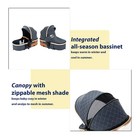 3-in-1 High Landscape Baby Stroller Travel System Bassinet Car Seat Lightweight