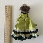 Dollhouse Miniature Victorian Porcelain Woman Green Dress 1 12 Posable Doll