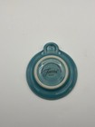 Fiesta Aqua Blue Round Ceramic Dog Ornament  Glossy Finish  Mpn 761 New