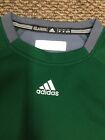 Nwt Adidas Long Sleeve Green Fleece Lined Pullover Mens Medium Retails  60