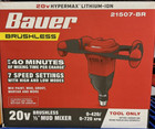 Bauer Heavy Duty Cordless Mud Mixer 1 2-inch 20 Volt Brushless  tool-only 