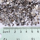 100 Teeny Tiny Watch Gear 2-4mm Silver Nail Altered Art Steampunk Part Wheel Lot