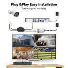 Wired Security Camera System Outdoor  4x 3mp Cctv Camera  500g Hdd