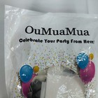    oumuamua Wedding Party Balloons Decorations 110 Pcs 12 Inch White Gray Silver    