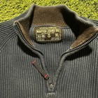 Vintage Nautica Jeans Men s Navy Blue Quarter Zip Sweater