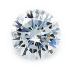 100pcs 0 7   25mm Round White Loose Cubic Zirconia  Aaaaa Cz Stone Brilliant