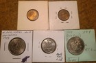 1962-1967-1972-1975-1977 Angola Panama W  African Rhodesia Lot Of 5 Coins Unc 