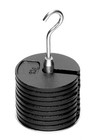 Eisco Labs Slotted Masses Set- Zinc Casted  Set Of 9 Weights  One Hanger Each
