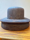 Antique Wooden Millinery Hat Mold Form Block