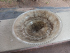 Vintage Art Deco White Frosted Shade Ceiling Light Fixture Glass Shade