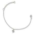  925 Sterling Silver Children Polished Heart Kids Bracelet 5 5    1 5  Extension
