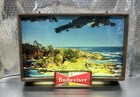 Vintage 1950s Budweiser Beer Lighted Sign Robert E  Lee Steamboat Scene