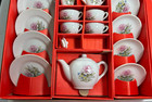 Vintage Child s China Tea Set Dishes - 15 Pc