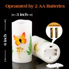 Flameless Candle With Remote Control  Battery Operated Led Candle Color Chang   