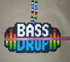 Bass Drop Perler Bead Kandi Necklace-edc-rave-festival-plur-edm