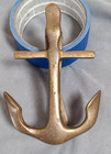 Vintage Solid Brass Anchor Door Knocker Nautical Ship Beach Houseboat Yacht Home