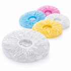 Disposable Shower Caps Transparent Waterproof Hair Covers Elastic Bath Cap Multi