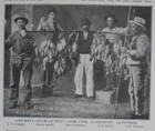 1902 Spirit Lake Iowa Fishing Photo Fish Article Goldfield Gang Of Fishermen