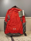 1 Under Armour Ua Team Hustle Storm Red gray Backpack 1306060 Brand New