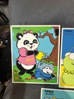 Vintage 1980s Playskool 7 Wooden Puzzles Scooby Muppets Yogi Smurfs Pammy