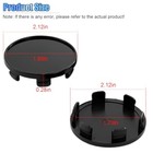 4pcs Car Wheel Center Caps  Abs Snap-in Rim Center Hub Caps Cover Black