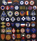 Lot Of Original Ww2 Wwii Us Army Cut Edge Ssi Insignia Patches No Glow