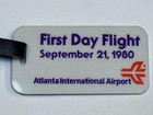 Eastern Airlines Luggage Tag First Day Flight Atlanta International Airport 1980