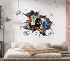 Lego Ninjago 3d Explosion Effect Wall Sticker Decal Home Decor Mural Art Lg07