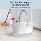 Casabella Cleaning Bucket Rectangular For Mopping Or Storage Handle And
