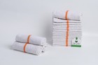 Bar Mop Towels 12 Pack 16x19 Gold Stripe  100   Cotton   Kitchen Cleaning Towels