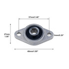 Pillow Block Bearing 4pcs  5 16   8mm  Id Mounted Pillow Block Bearings  Zinc Al