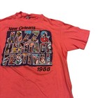 Vintage New Orleans Jazz   Heritage Festival 1988 T-shirt Fits Medium Hanes