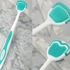 Double Side Tongue Cleaner Brush Oral Hygiene Scraper Toothbrush Fresh Breath
