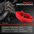 4pcs Front   Rear Disc Brake Caliper For Jeep Grand Cherokee 2012-2017 V8 6 4l