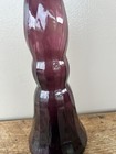 Vtg Rossini Empoli Amethyst Genie Panelled Glass Genie Bottle Italy Mcm