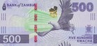 Zambia 500 Kwacha 2024 2025 P New Issue Unc Aa First Prefix