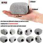 10 Pieces Aquarium Hideaway Rock Cave Stackable Fish Tank Decorations For Aquati