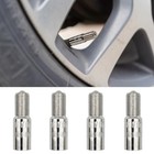 27mm Screw-on Valve Stem Extenders - Chrome Plated Brass Tire Valve Cap 4pcs