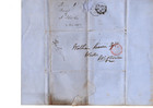 1863 Qv Entire Red Paid Edinburgh To Wigtown Newton Stewart Cds Postal History