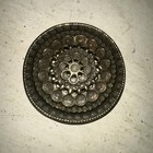 Vintage India Hippie Vibe Round Multi Layer Pattern Belt Buckle Circle Brass 3   
